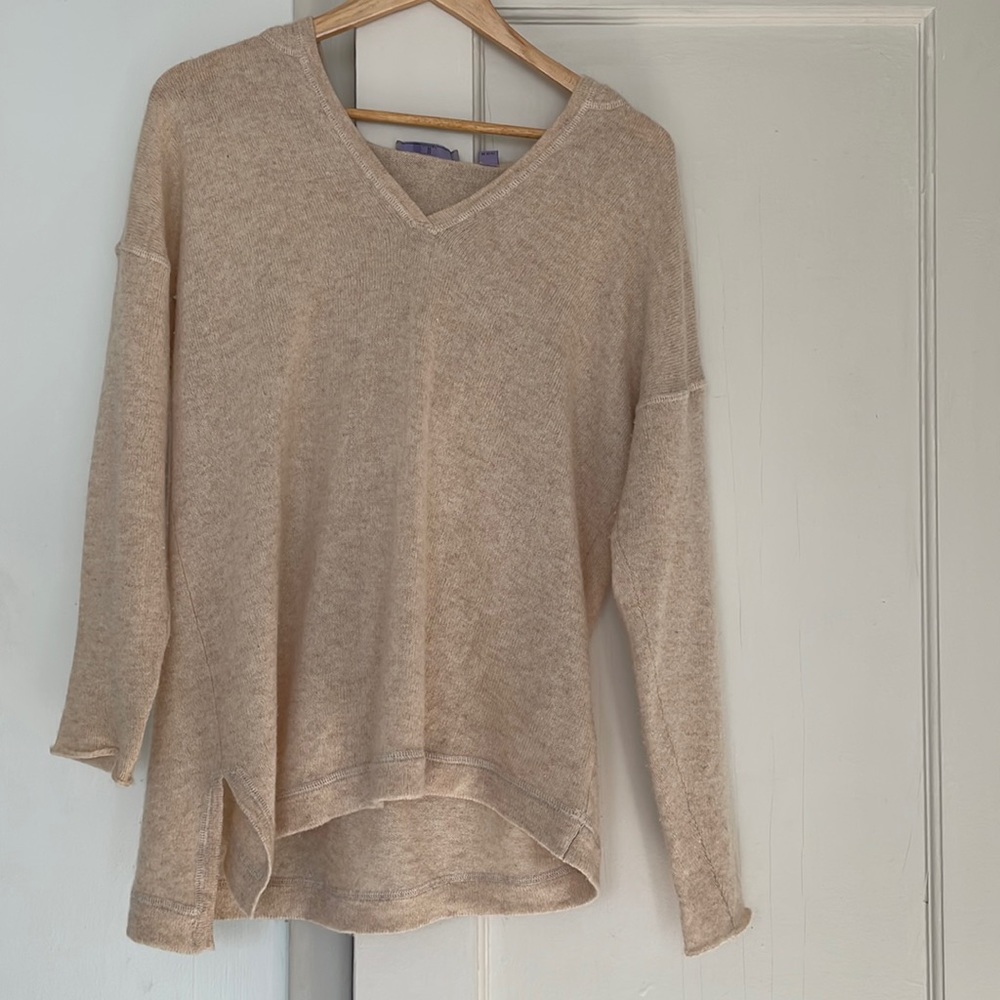 Nordstrom Cream Cashmere Hoodie Size Small
